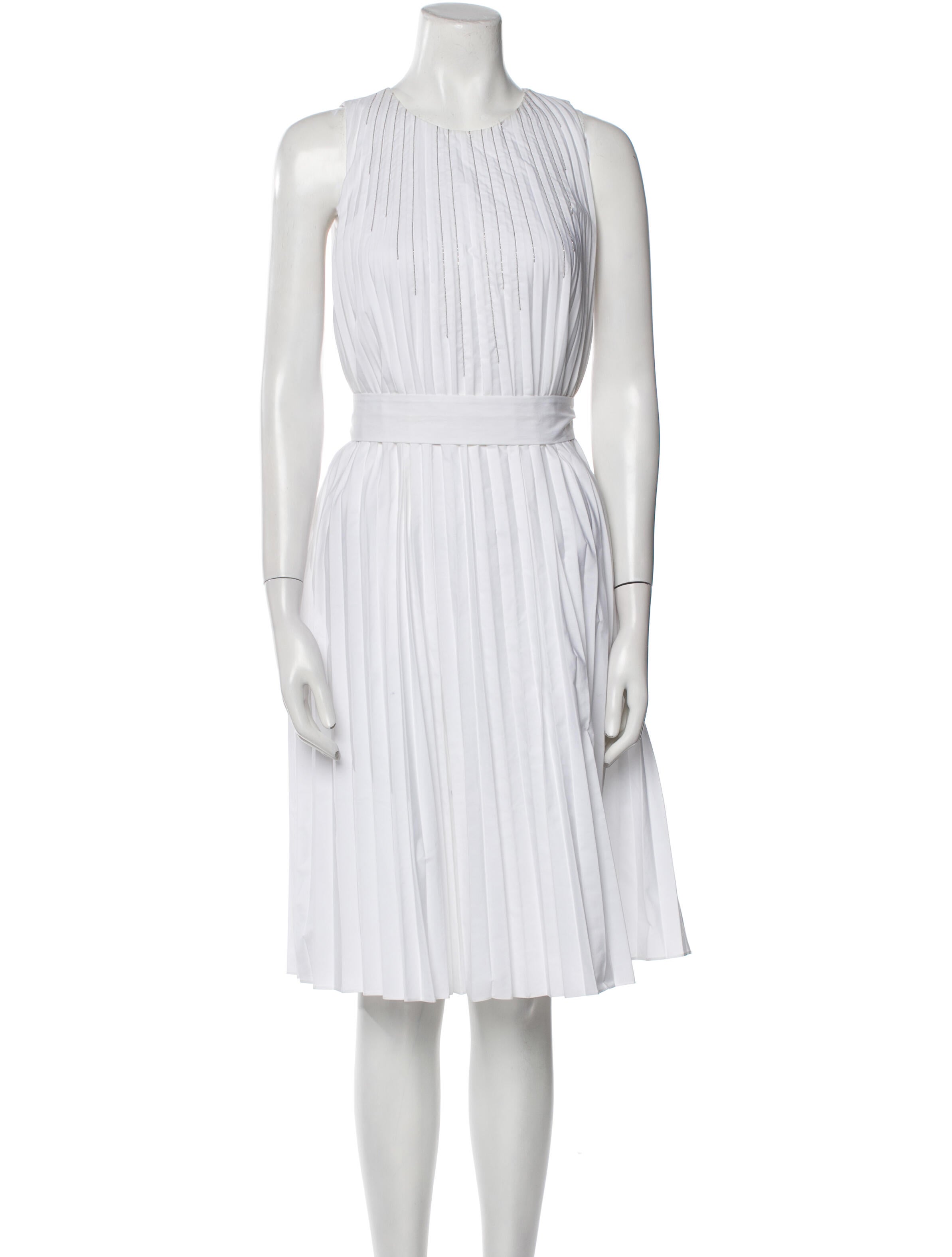 Cult Gaia Striped Midi Length Dress