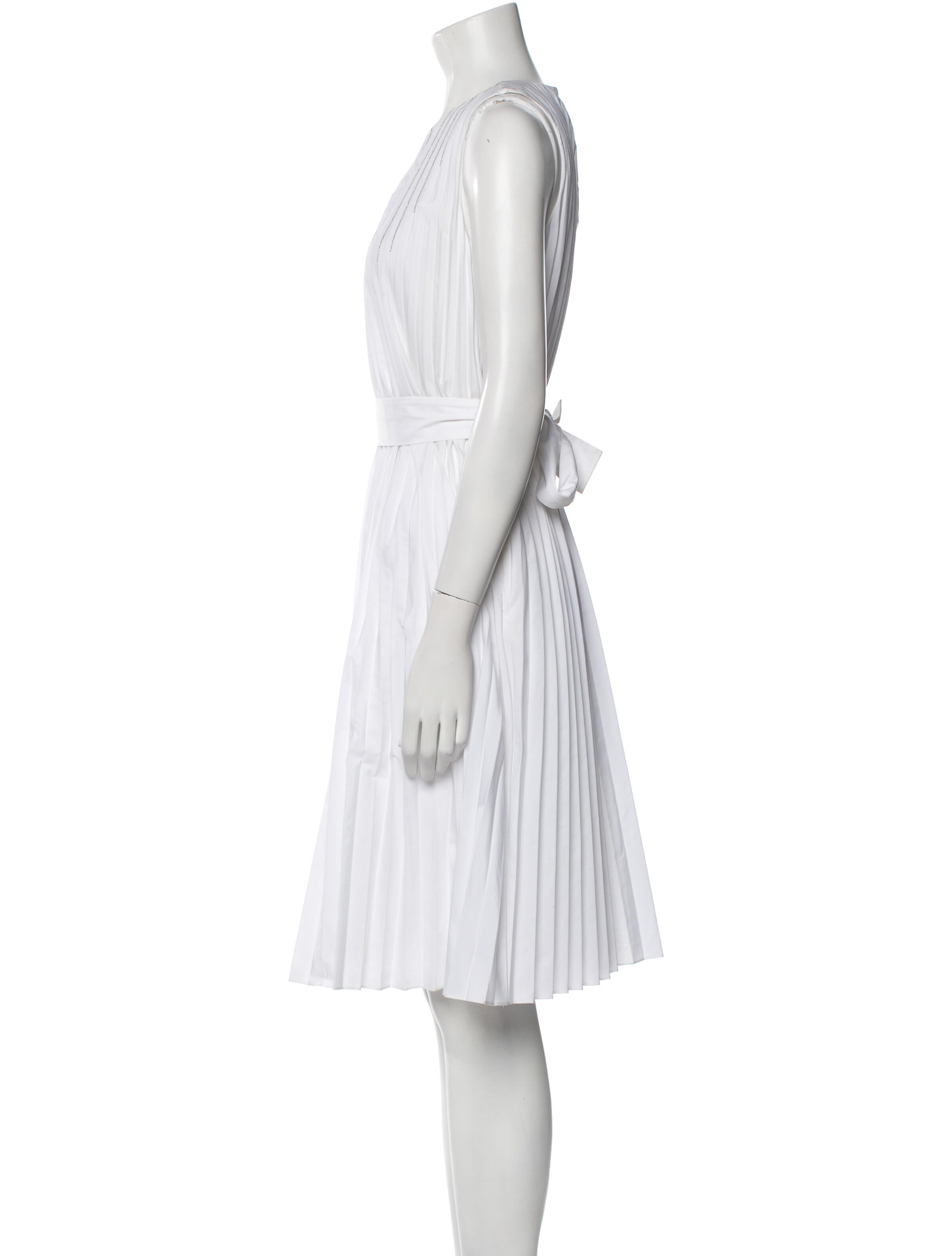 Cult Gaia Striped Midi Length Dress