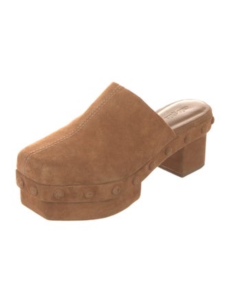 Cult Gaia Suede Studded Accents Mules