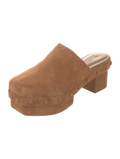 Cult Gaia Suede Studded Accents Mules