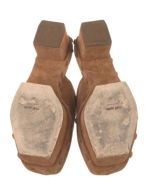 Cult Gaia Suede Studded Accents Mules