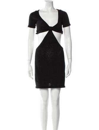 Cult Gaia V-Neck Mini Dress