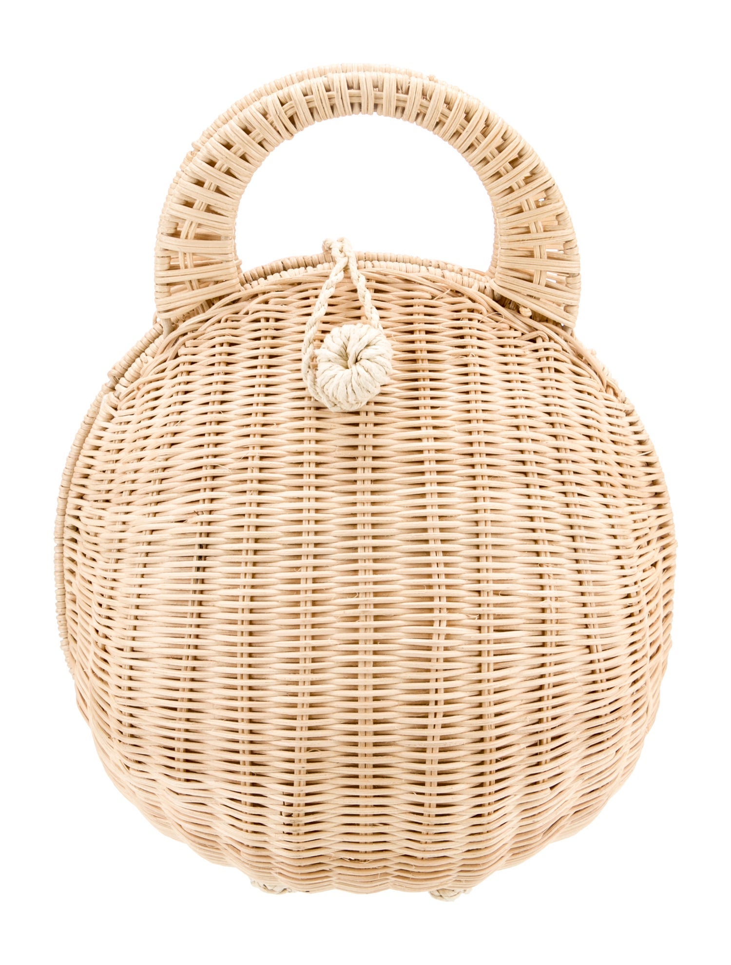 Cult Gaia Wicker Top Handle Bag - Neutrals Handle Bags