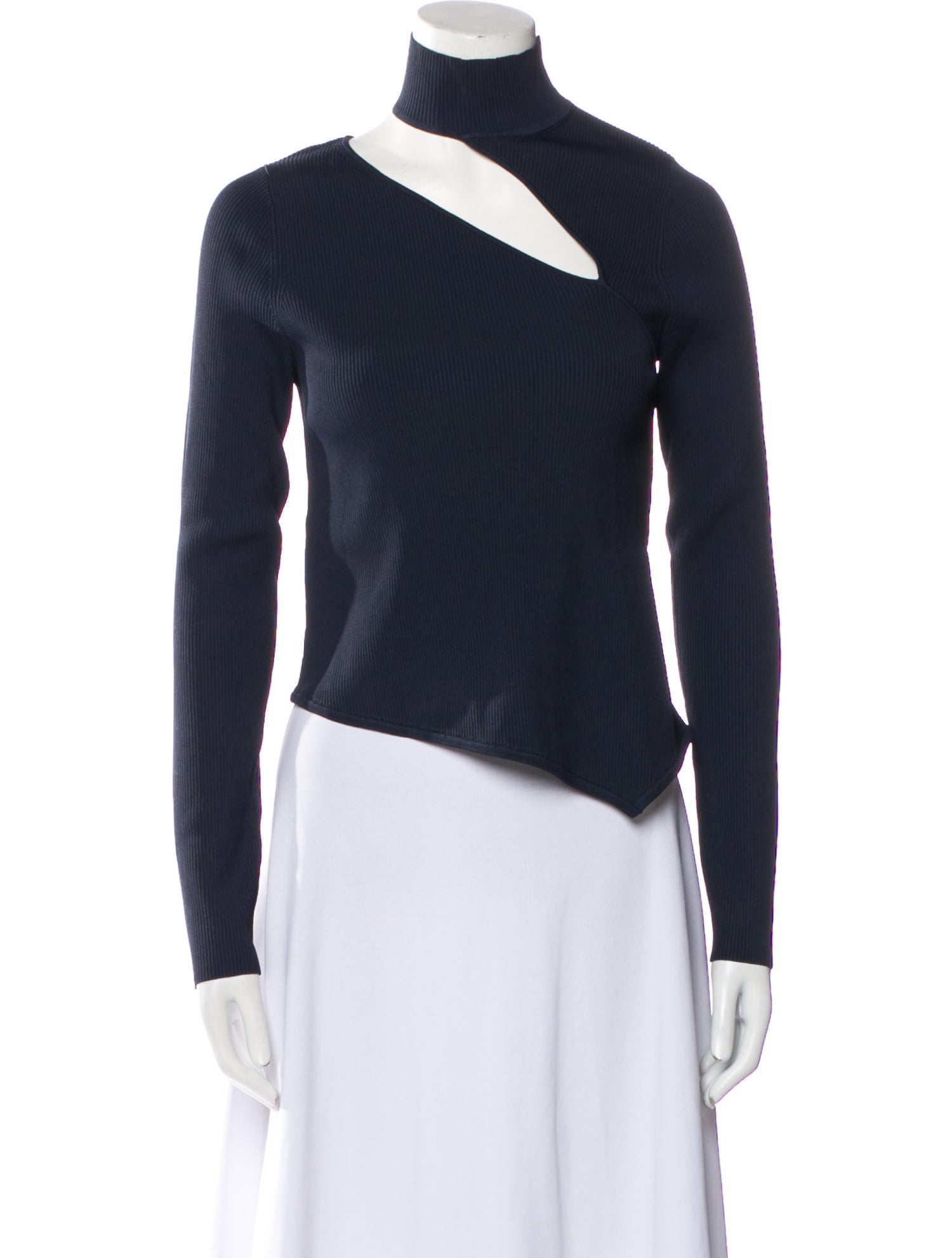 Cult Gaia Turtleneck Long Sleeve Top