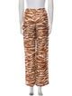 Cult Gaia Animal Print Wide Leg Pants