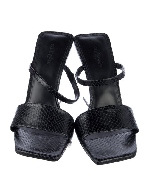 Cult Gaia Snakeskin Slides