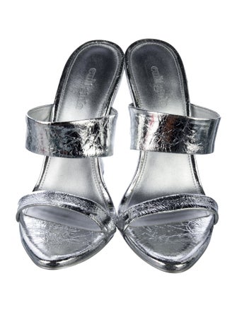 Cult Gaia Patent Leather Slides