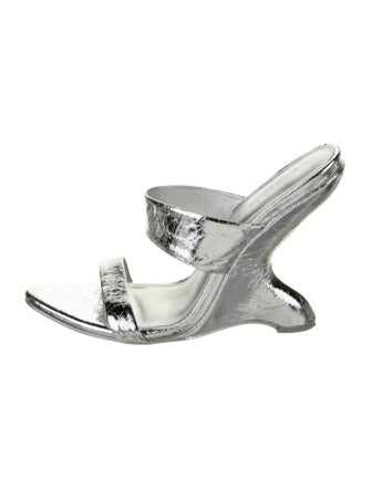 Cult Gaia Leather Slides