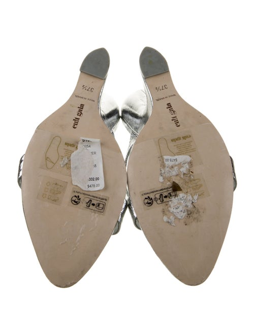 Cult Gaia Leather Slides