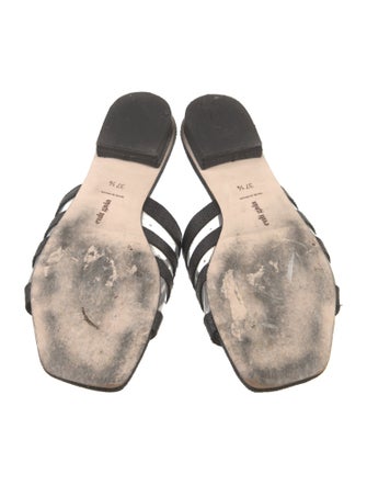 Cult Gaia Leather Slides