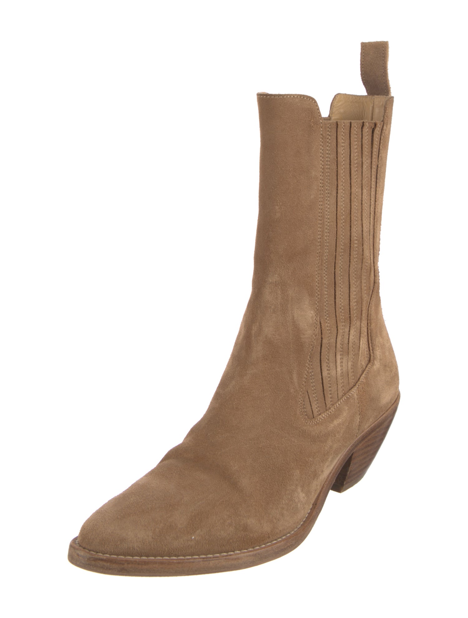 Cult Gaia Suede Western Boots