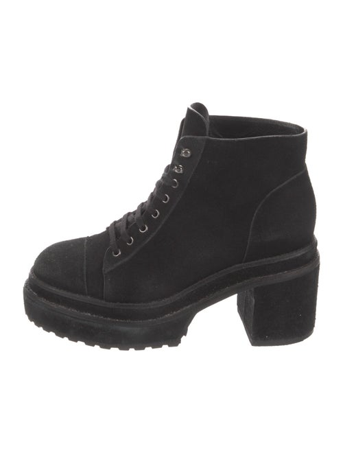 Cult Gaia Suede Combat Boots