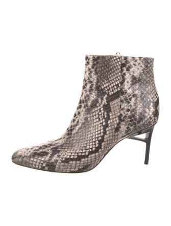Cult Gaia Leather Animal Print Boots