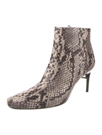 Cult Gaia Leather Animal Print Boots