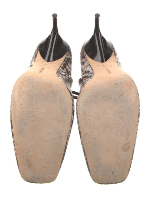 Cult Gaia Leather Animal Print Boots