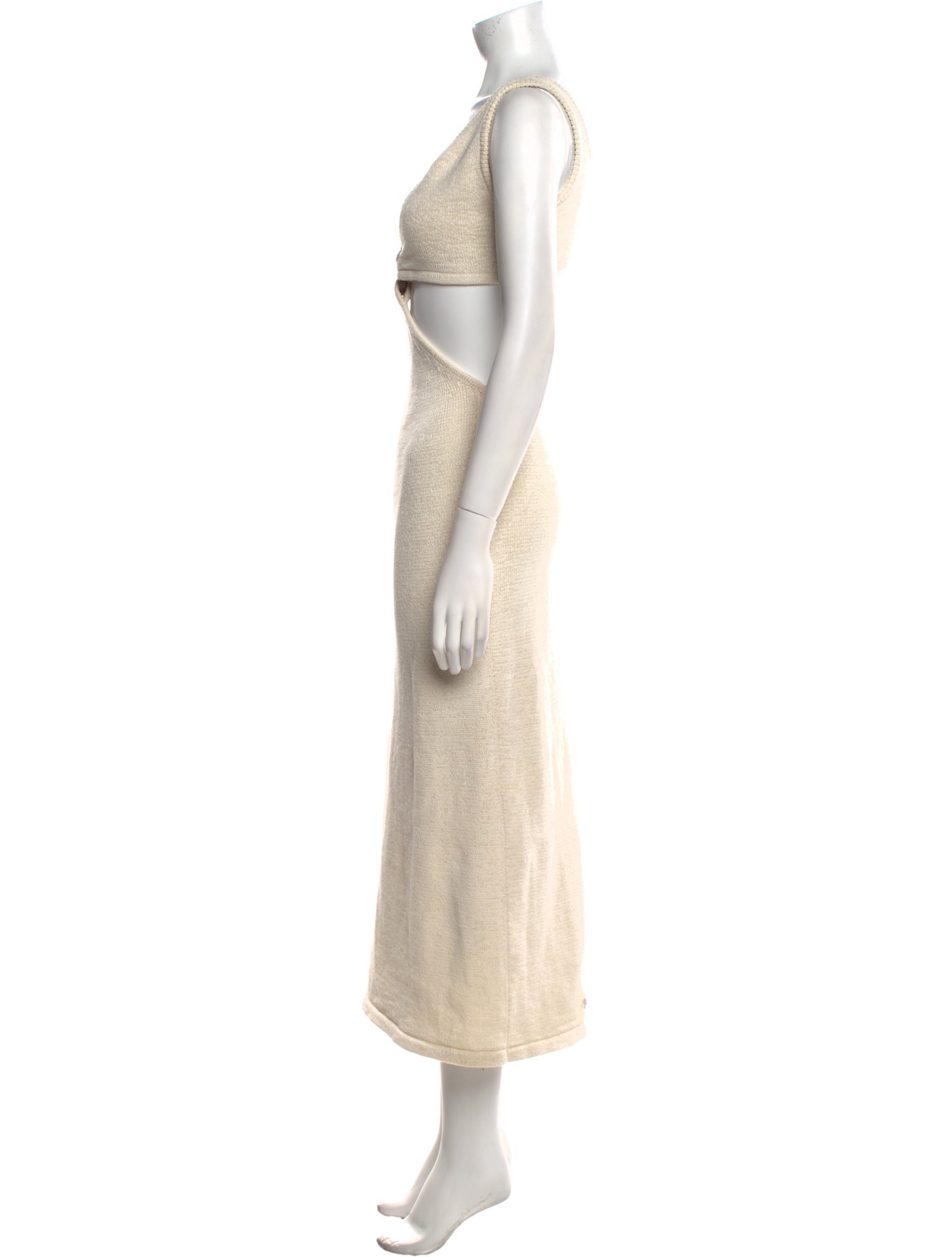 Cult Gaia Plunge Neckline Long Dress