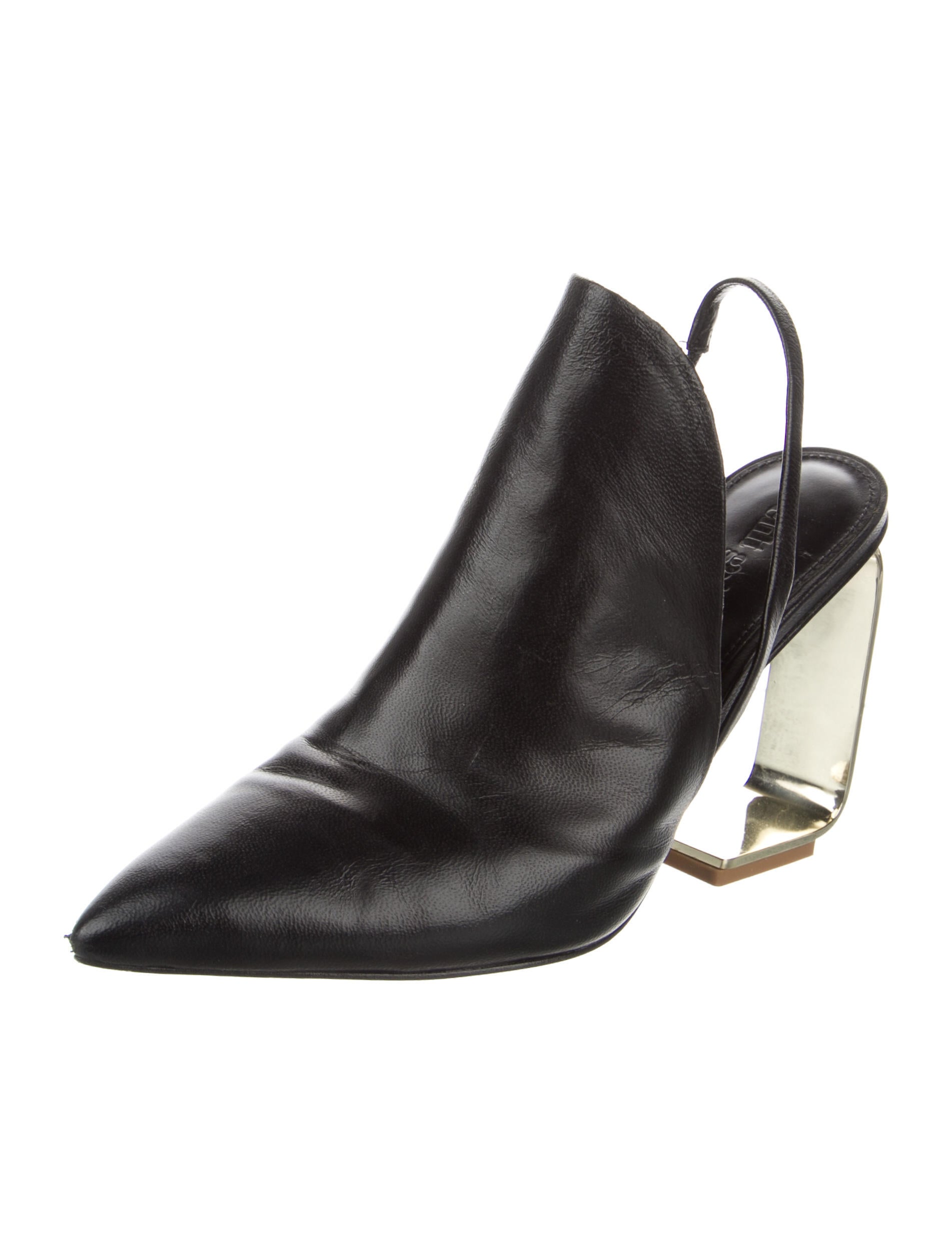 Cult Gaia Leather Slingback Pumps