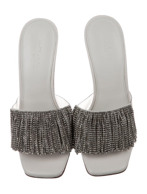 Cult Gaia PVC Crystal Embellishments Slides
