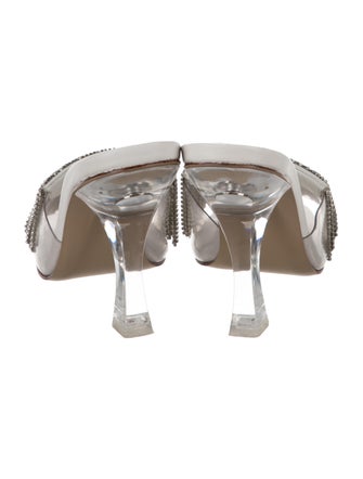 Cult Gaia PVC Crystal Embellishments Slides