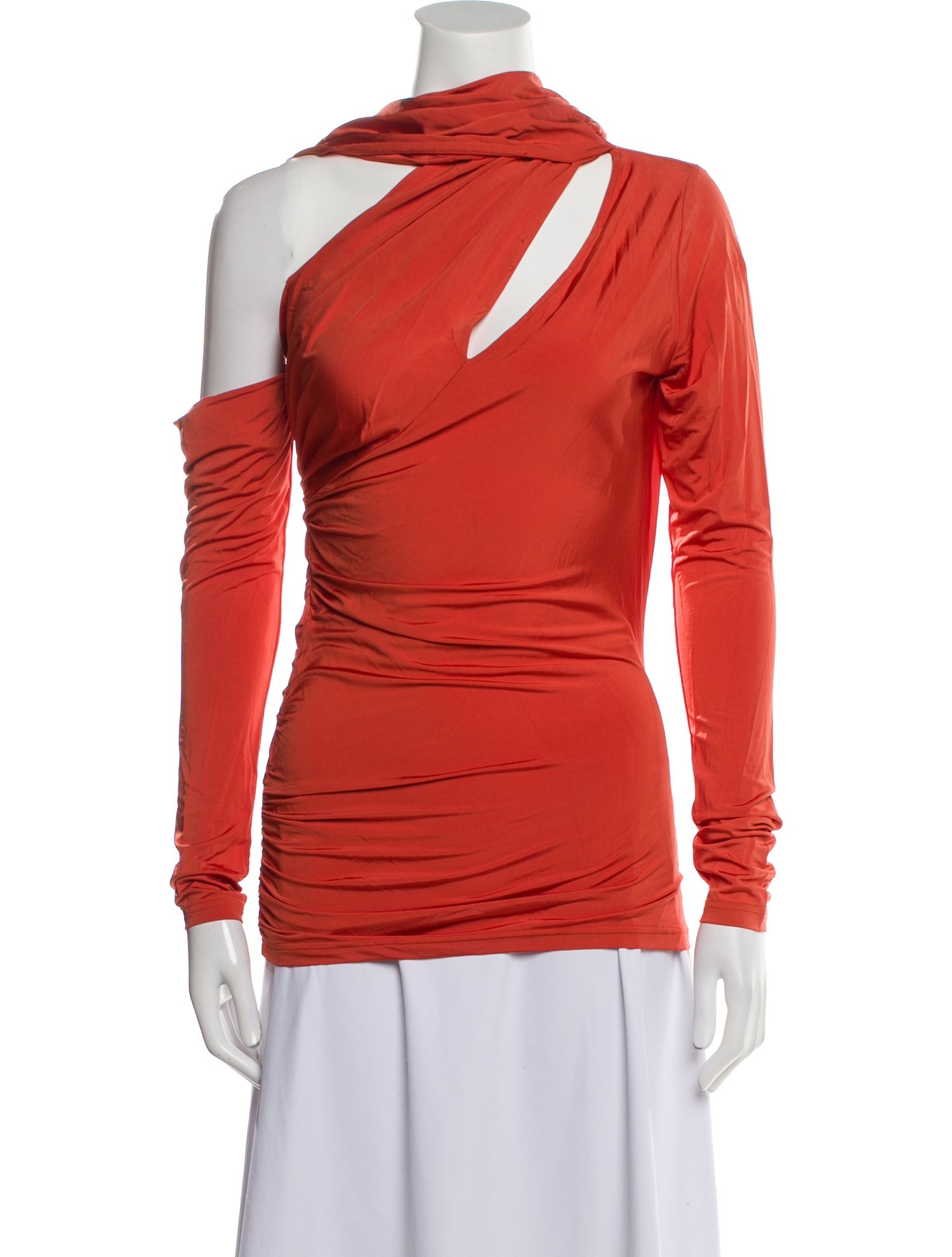 Cult Gaia One-Shoulder Long Sleeve Top