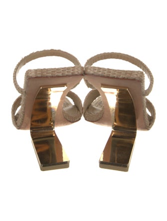 Cult Gaia Straw Slides