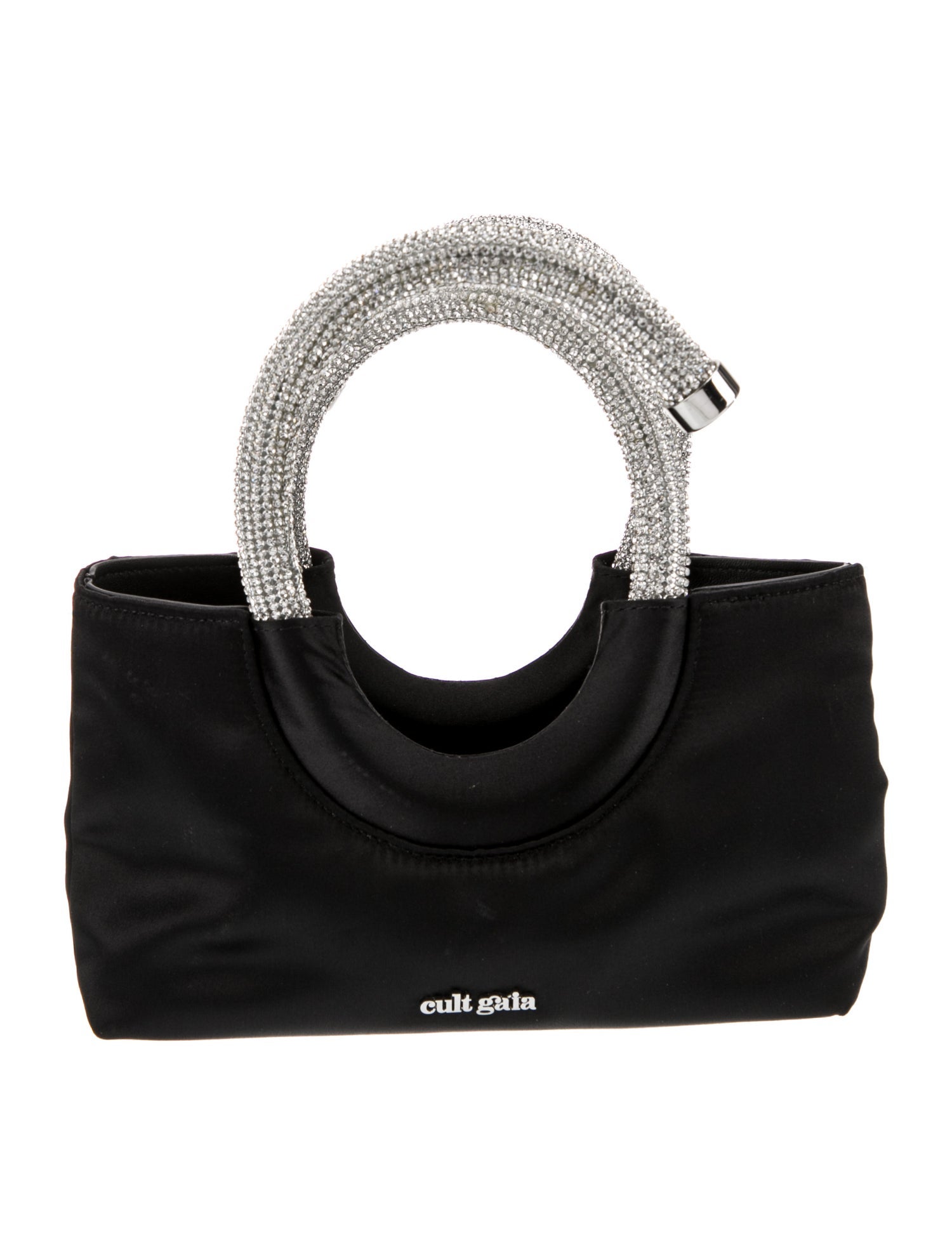 Cult Gaia Satin Top Handle Bag
