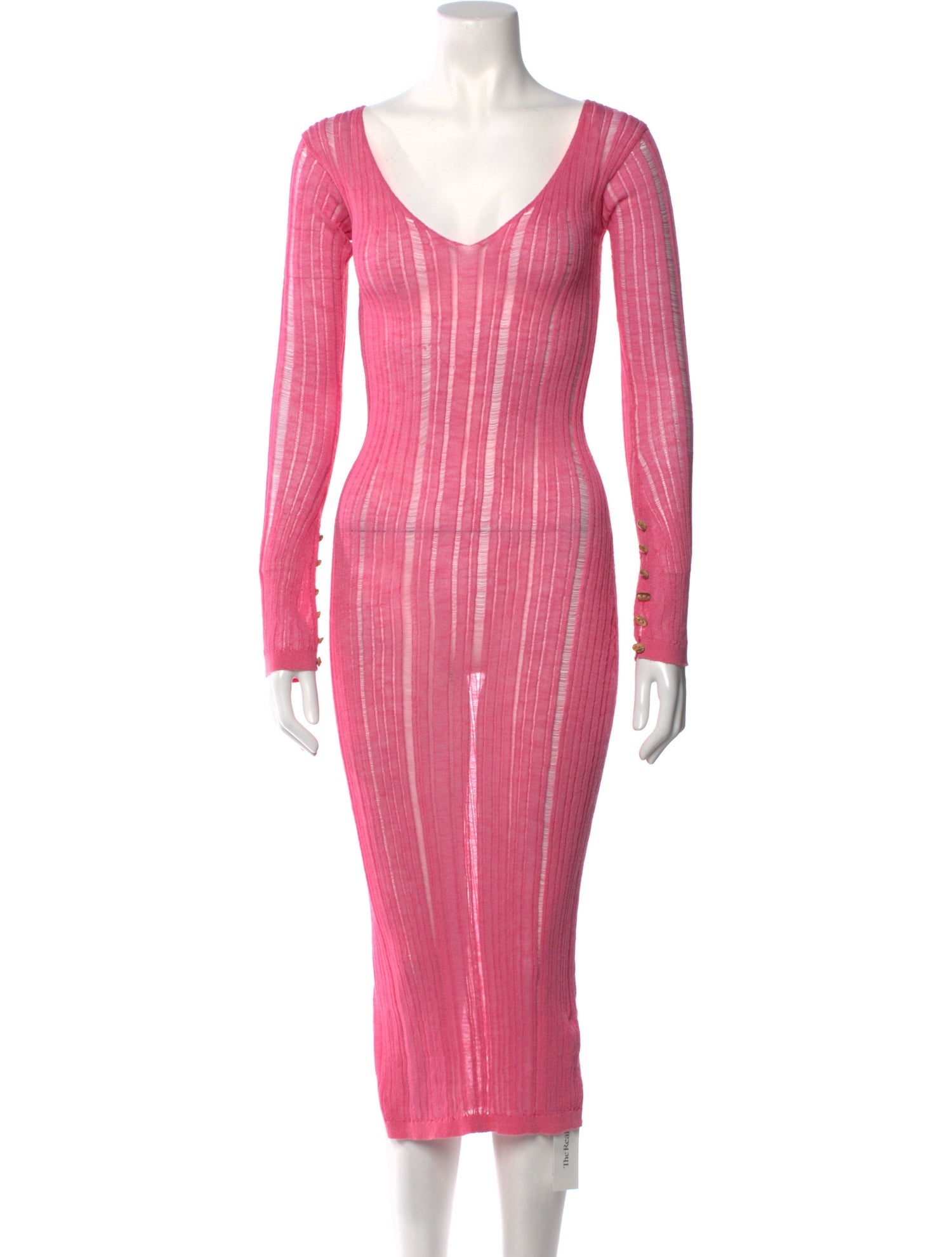 Cult Gaia V-Neck Midi Length Dress