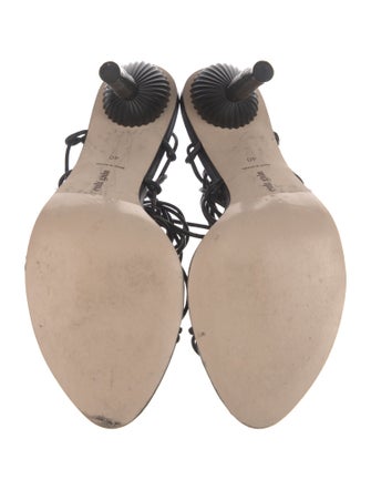 Cult Gaia Leather Gladiator Sandals