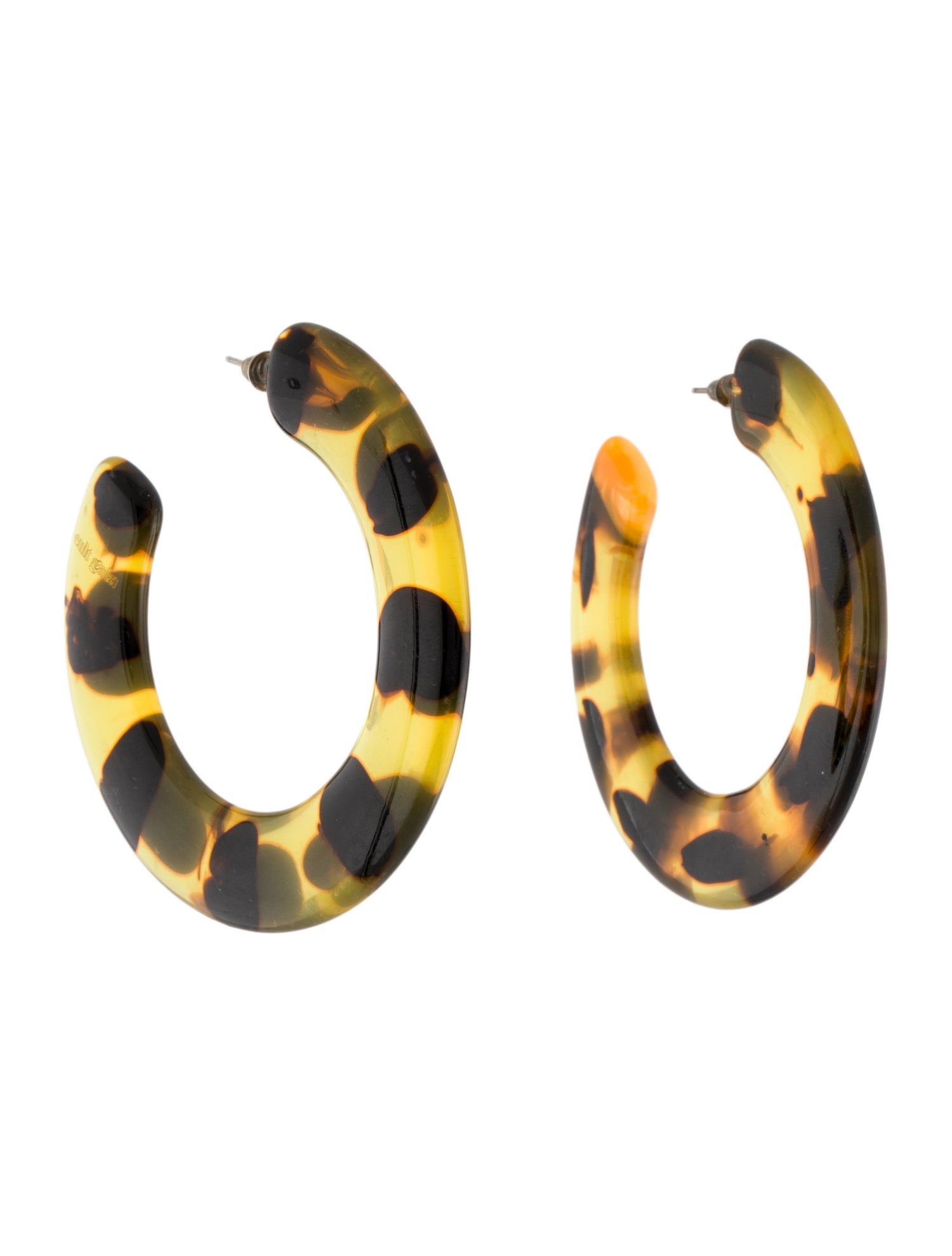 Cult Gaia Acrylic Kennedy Hoop Earrings