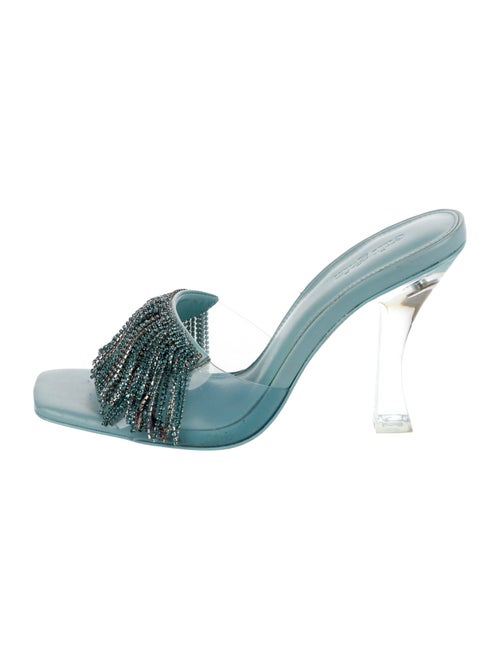 Cult Gaia PVC Crystal Embellishments Slides