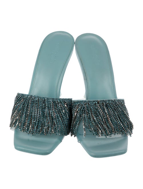 Cult Gaia PVC Crystal Embellishments Slides