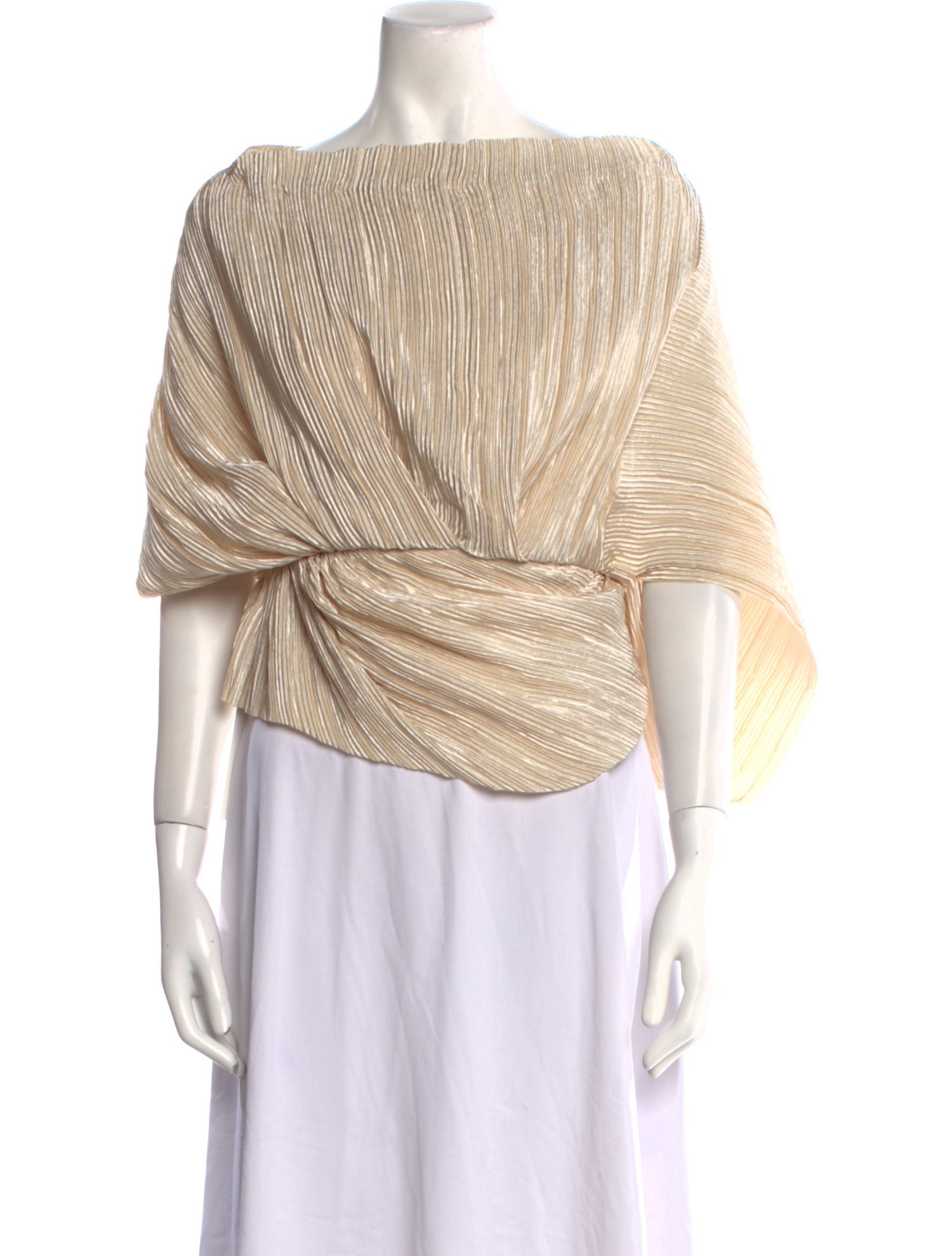 Cult Gaia Off-The-Shoulder Three-Quarter Sleeve Top