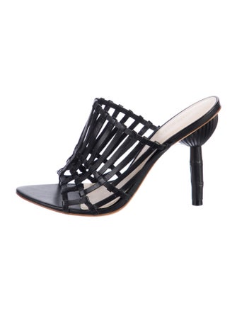 Cult Gaia Leather Slides