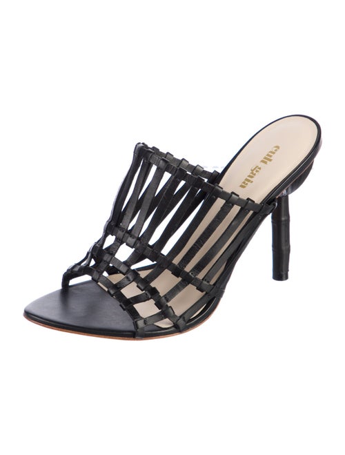 Cult Gaia Leather Slides