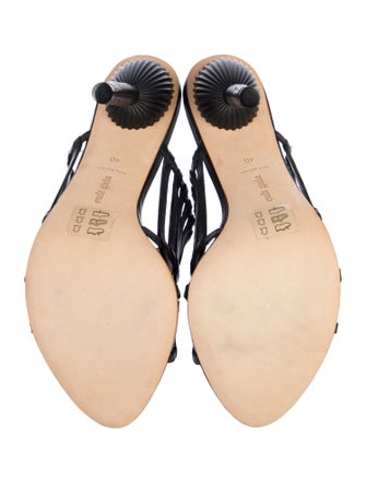 Cult Gaia Leather Slides