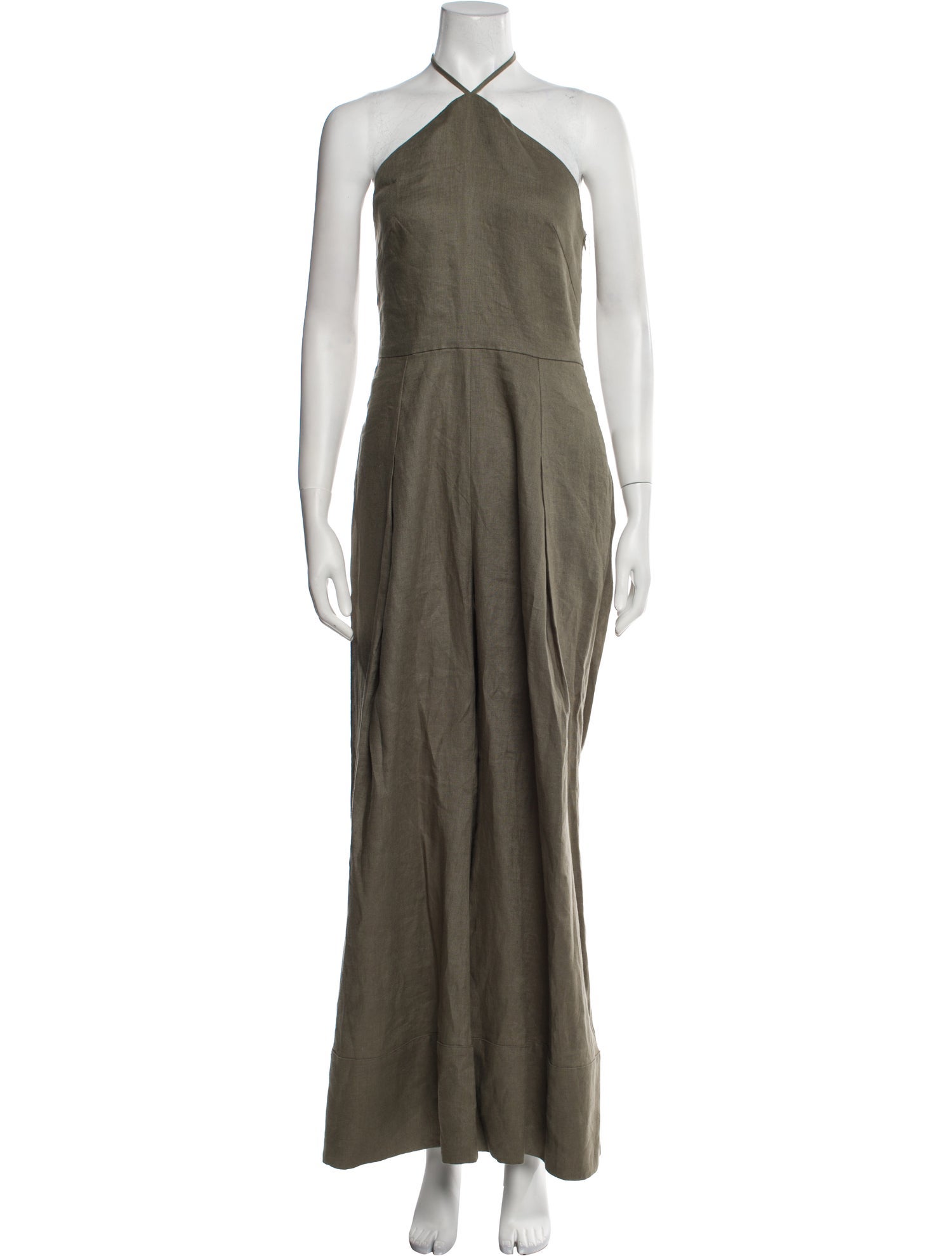 Cult Gaia Linen Halterneck Jumpsuit w/ Tags