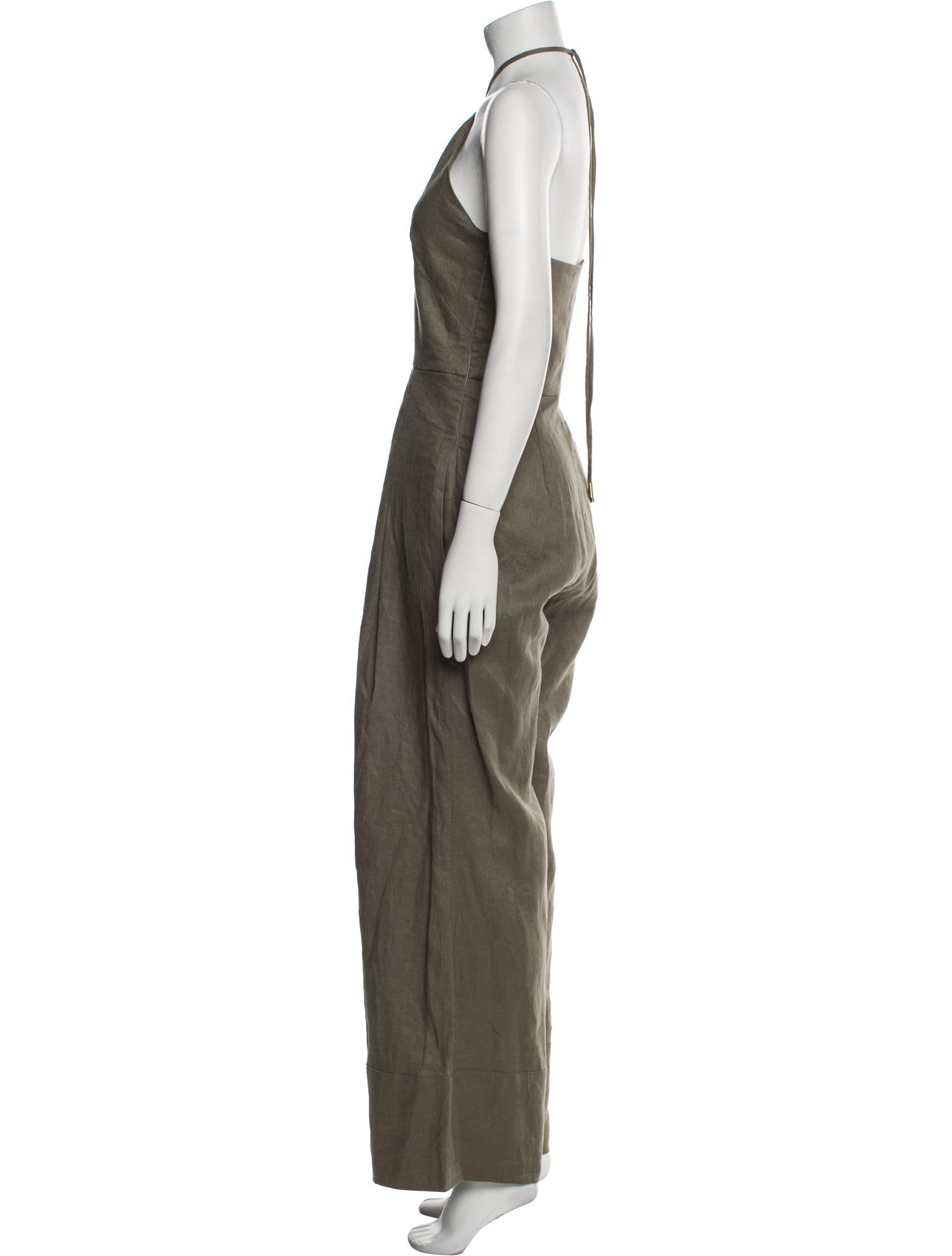 Cult Gaia Linen Halterneck Jumpsuit w/ Tags