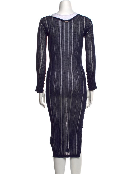 Cult Gaia Striped Midi Length Dress