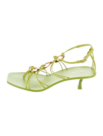 Cult Gaia Leather Slingback Sandals