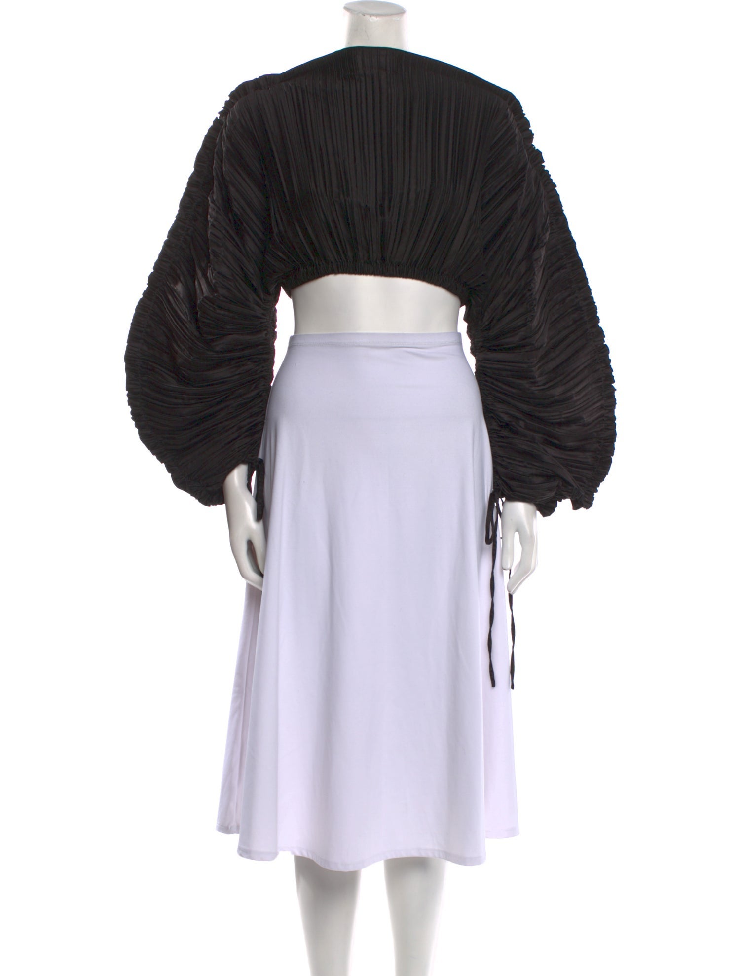 Cult Gaia Bateau Neckline Long Sleeve Crop Top w/ Tags