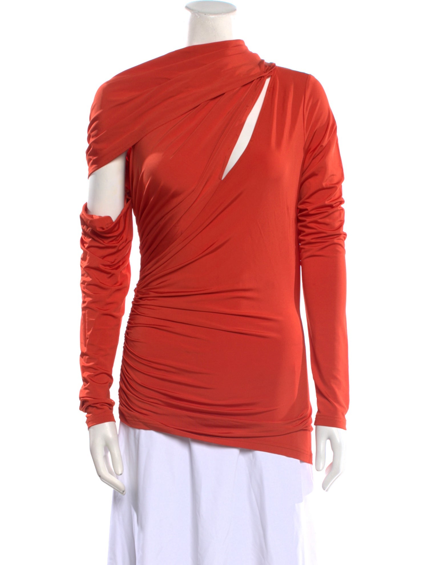 Cult Gaia Cowl Neck Long Sleeve Top