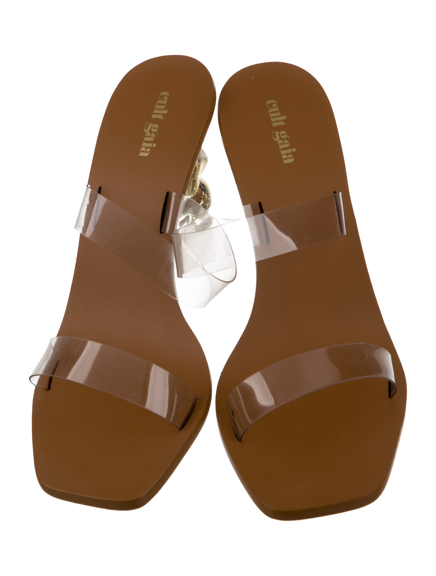 Cult Gaia Leather Slides