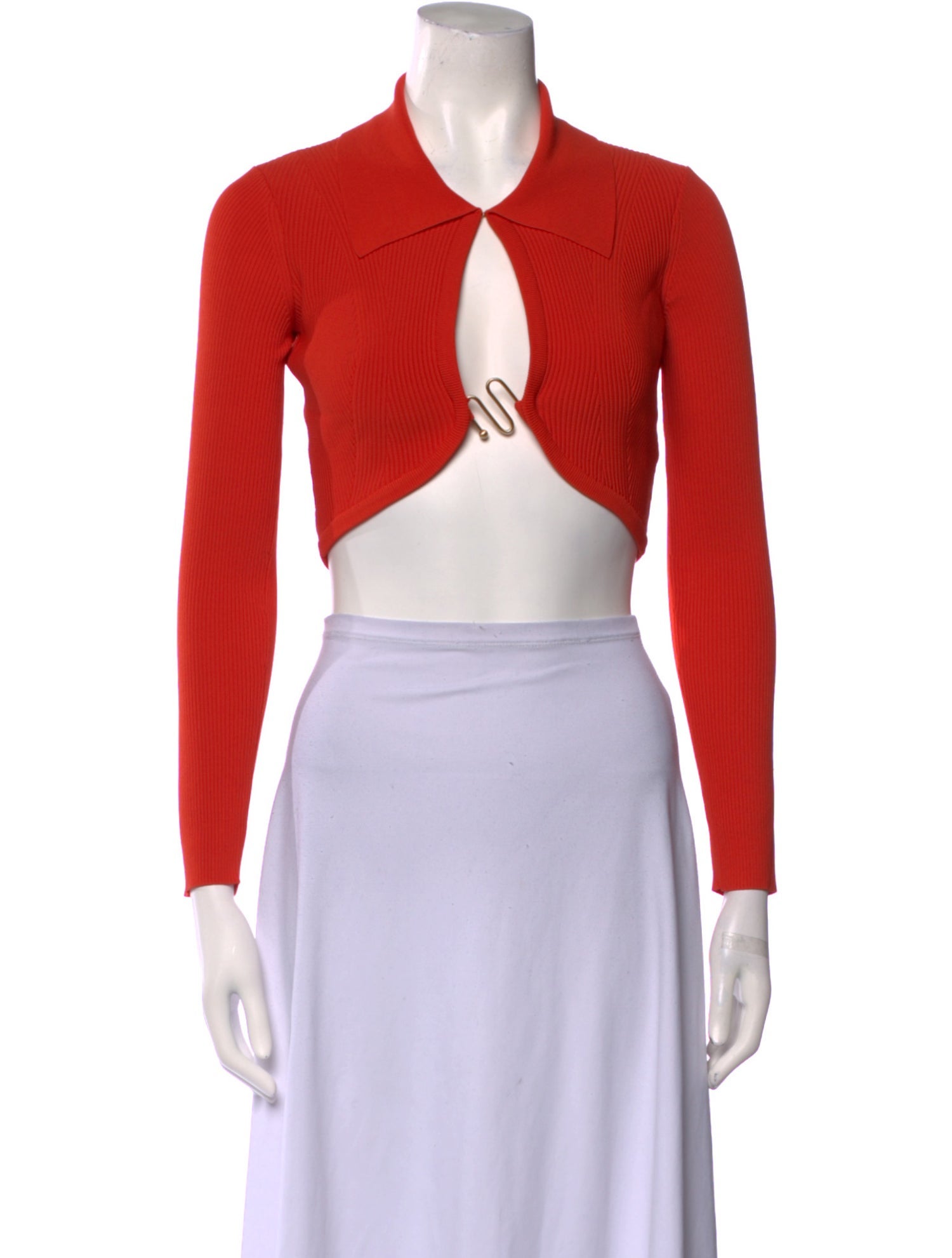 Cult Gaia Long Sleeve Crop Top