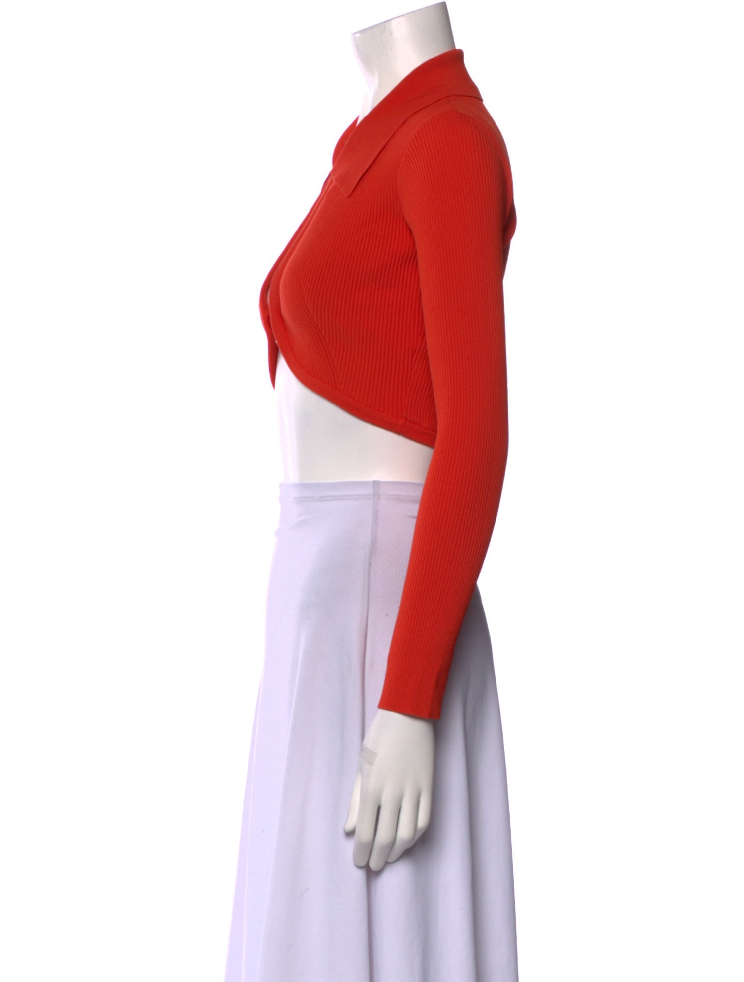 Cult Gaia Long Sleeve Crop Top