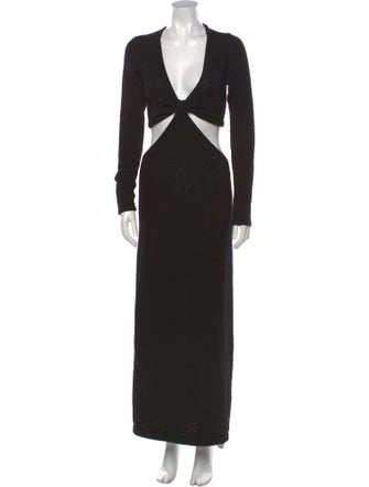 Cult Gaia V-Neck Long Dress