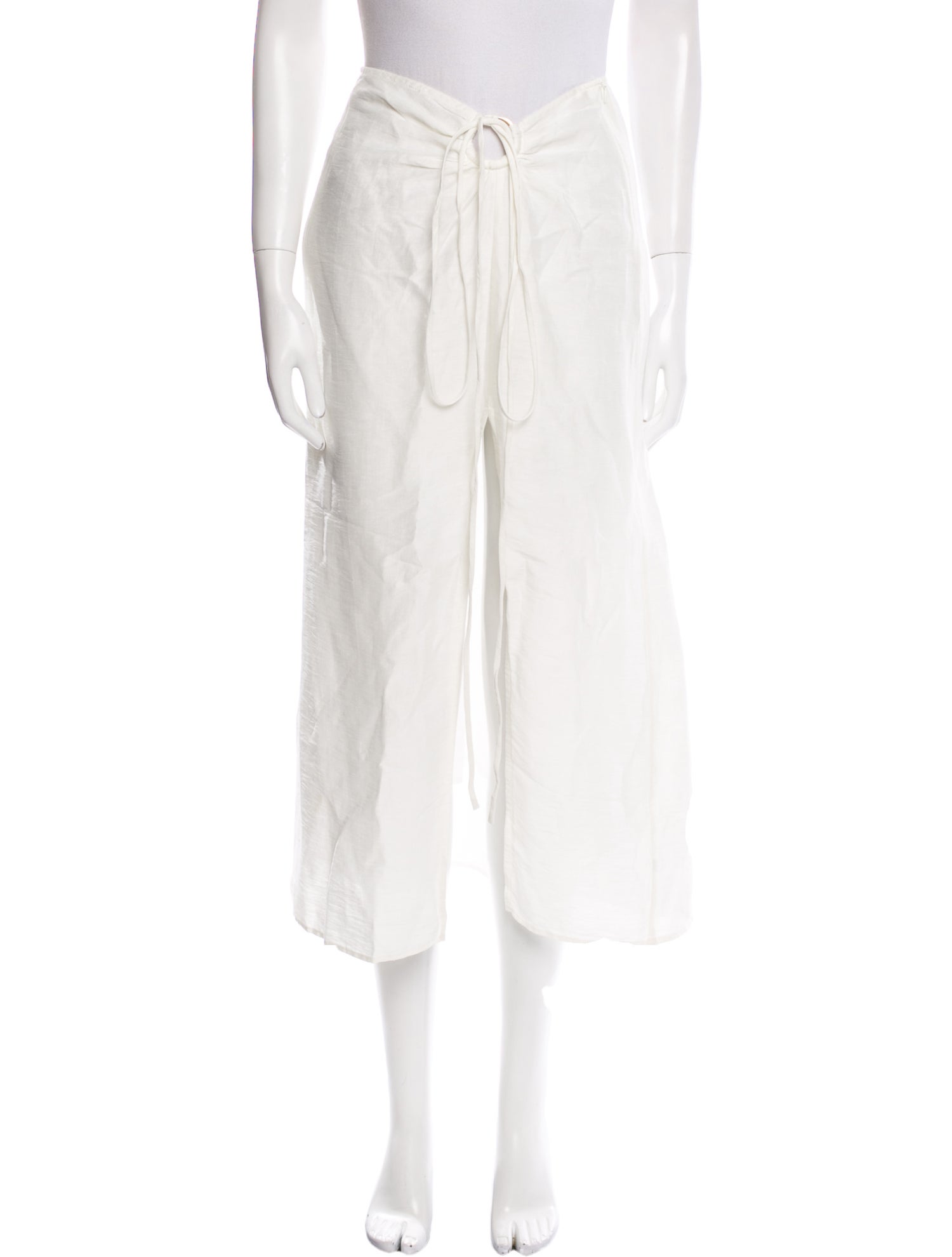 Cult Gaia Linen Midi Length Skirt