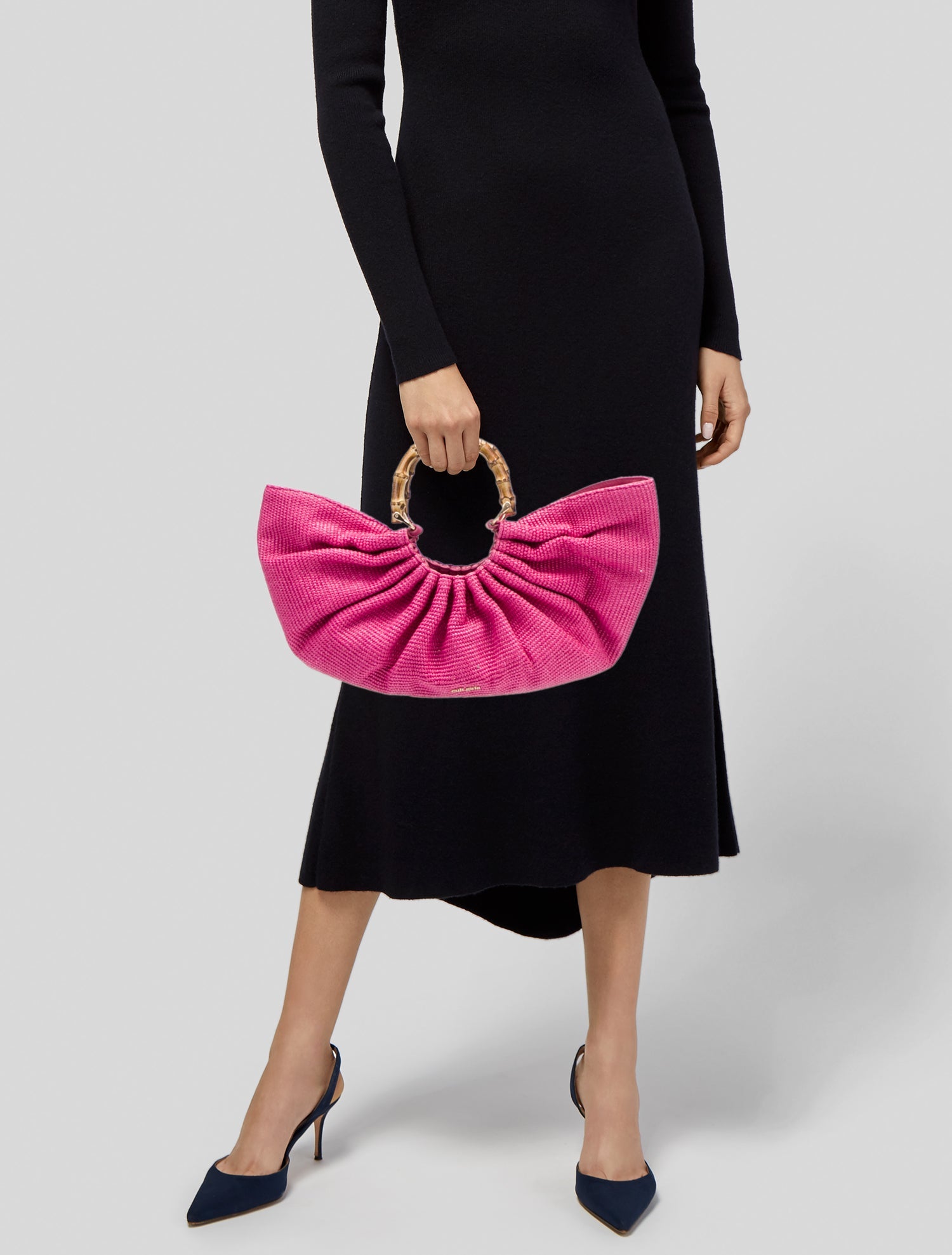 Cult Gaia Straw Top Handle Bag