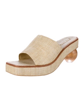 Cult Gaia Straw Espadrilles