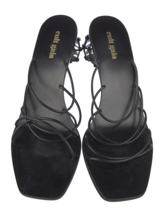 Cult Gaia Leather Slides