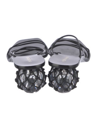 Cult Gaia Leather Slides